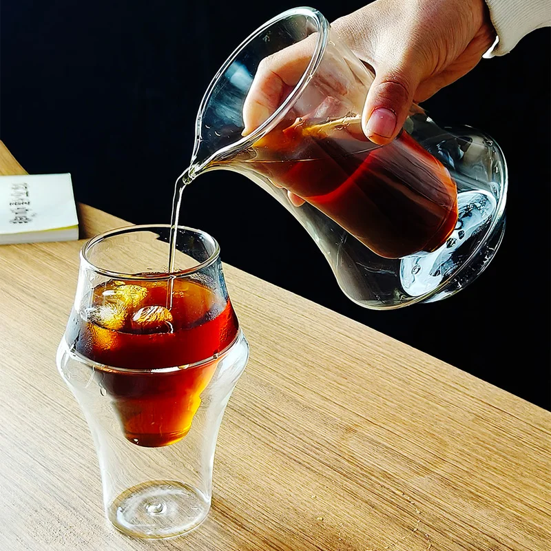 Double Wall Mug - แก้วกาแฟเอสเปรสโซแบบสองชั้น แก้วใส ทนความร้อนสูง แก้วชา ลาเต้ แก้วไวน์