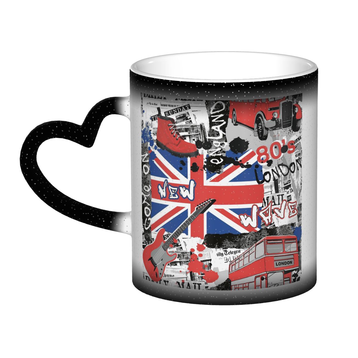 Coffee Tea Uk - ยูเนี่ยนแจ็ค ธงของสหราชอาณาจักร แก้วกาแฟเซรามิกตลก แก้วชา แก้วนม แก้วน้ำ