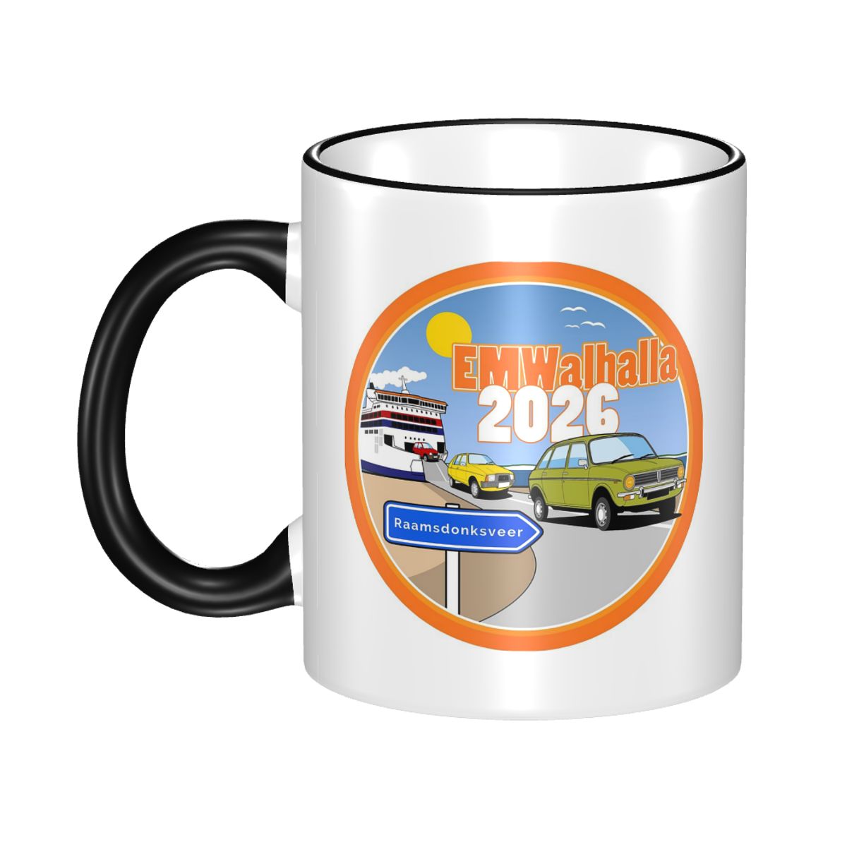 Coffee Tea Uk - ทีมอังกฤษ EMWalhalla 2026 แก้วตลก แก้วกาแฟเซรามิก แก้วชา