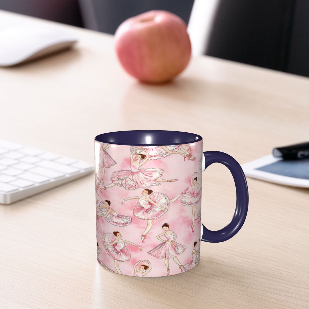 Coffee Tea You And Me - แก้วกาแฟเซรามิกตลก ลายบัลเล่ต์ทำให้ฉันรู้สึกเป็นอิสระ แก้วน้ำชา แก้วนม ของขวัญสำหรับผู้หญิงและผู้ชาย