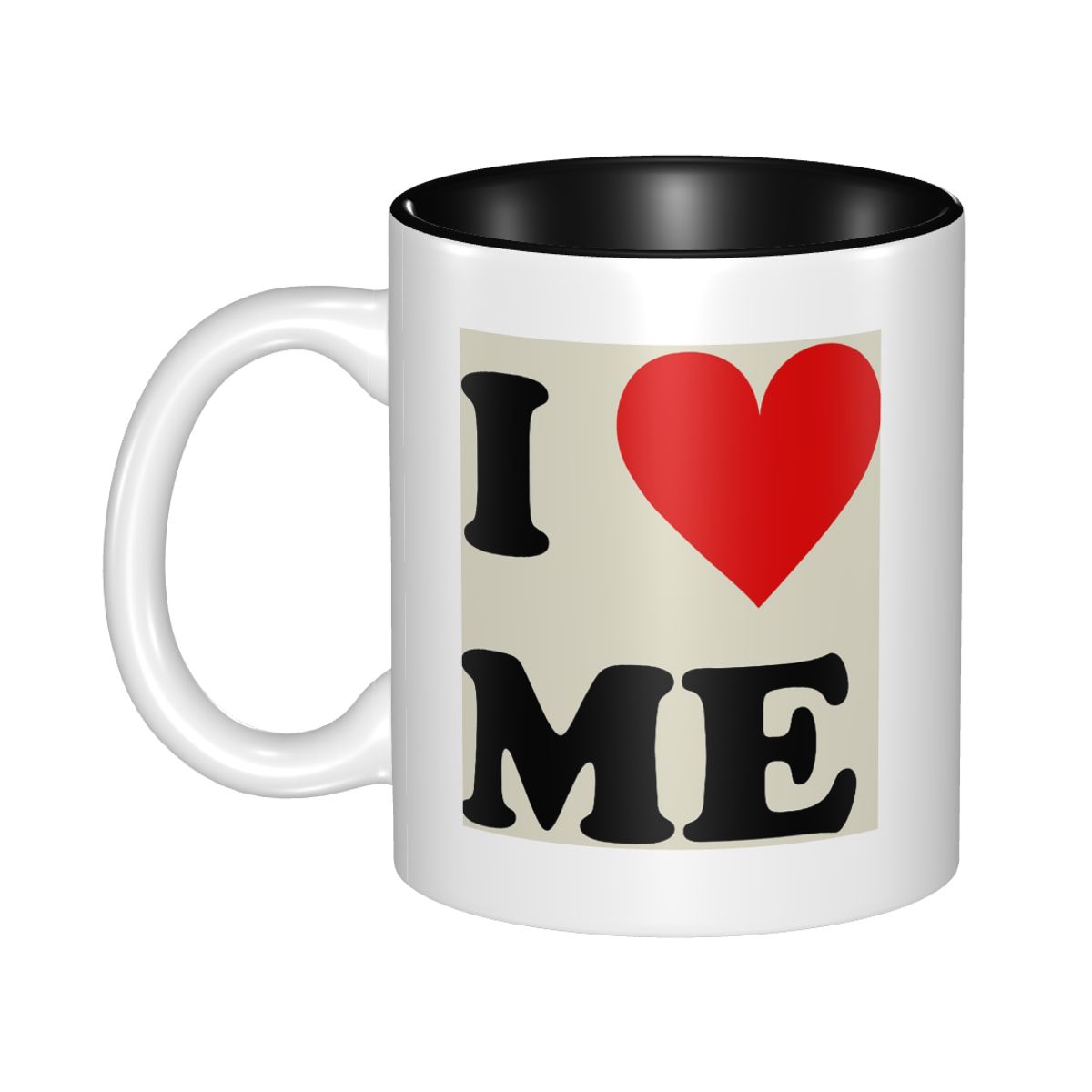 Coffee Tea You And Me - แก้วมัค I Love Me Heart ลายตลก