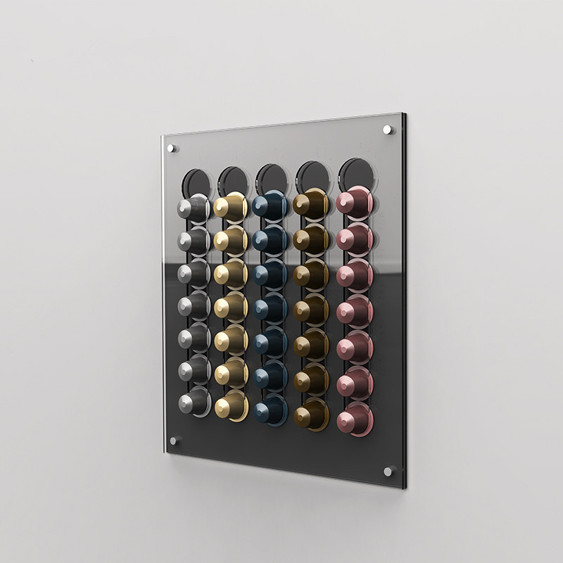 Coffee Capsule Holder - ที่เก็บแคปซูลกาแฟที่ทนทานและโปร่งใสจอแสดงผลอเนกประสงค์ที่ใส่แคปซูลกาแฟจัดเก็บการออกแบบประหยัดพื้นที่