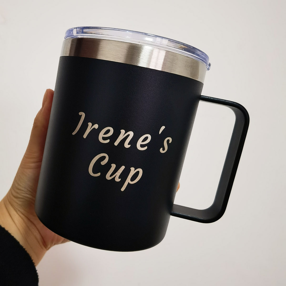 Double Wall Mug - แก้วน้ำสแตนเลสขนาด 16 ออนซ์ แก้วเก็บความร้อนสุญญากาศ แก้วกาแฟ แก้วเบียร์