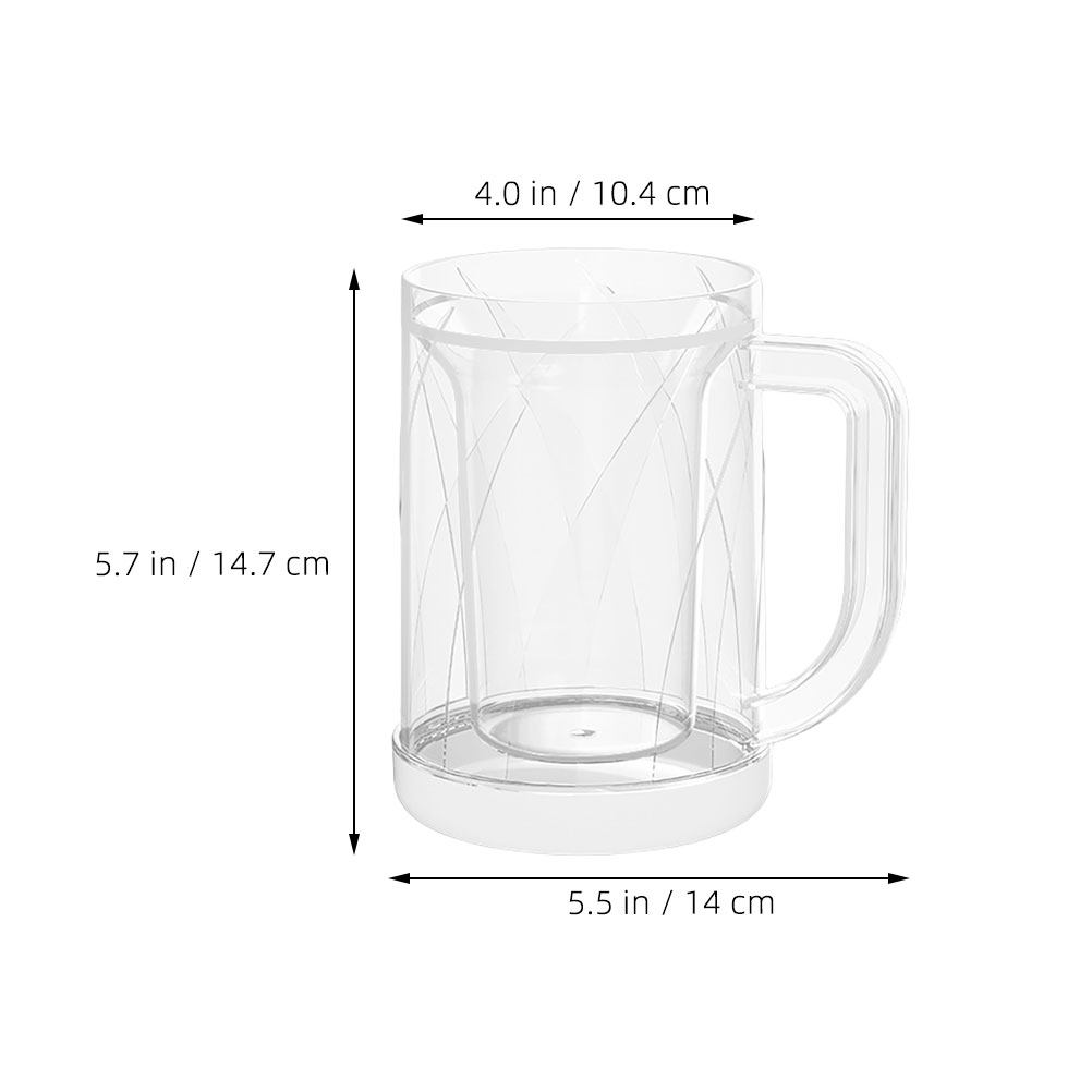 แก้วแช่แข็งแบบใส 2 ชิ้น ใช้ซ้ำ - Double Wall Mug บทวิจารณ์และราคา