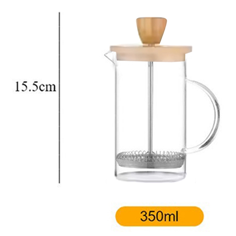 หม้อต้มกาแฟแบบเฟรนช์เพรสพร้อมต - French Press Glass บทวิจารณ์และราคา