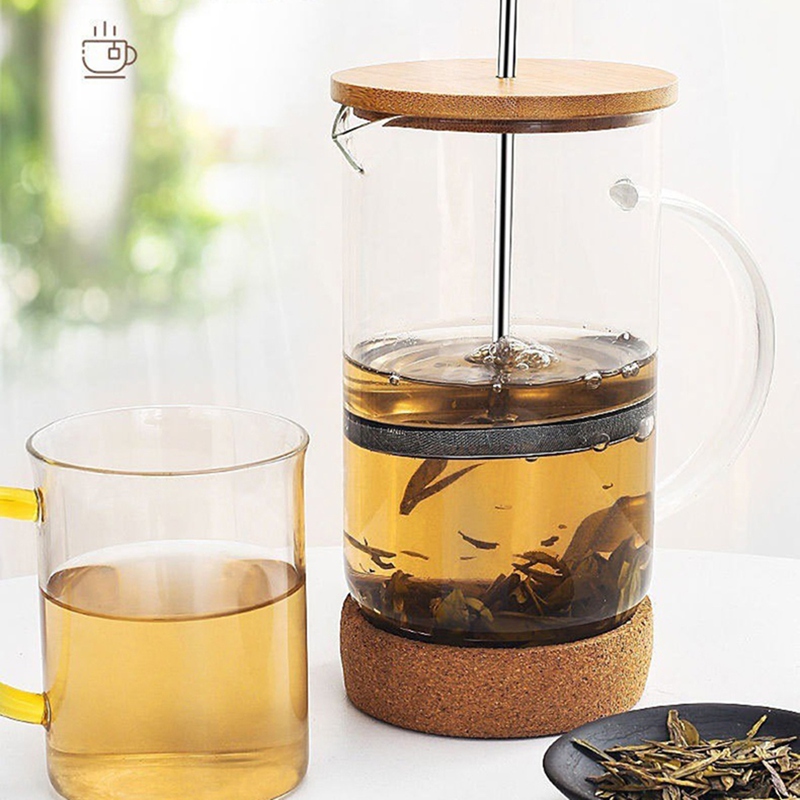 หม้อต้มกาแฟแบบเฟรนช์เพรสพร้อมต - French Press Glass บทวิจารณ์และราคา