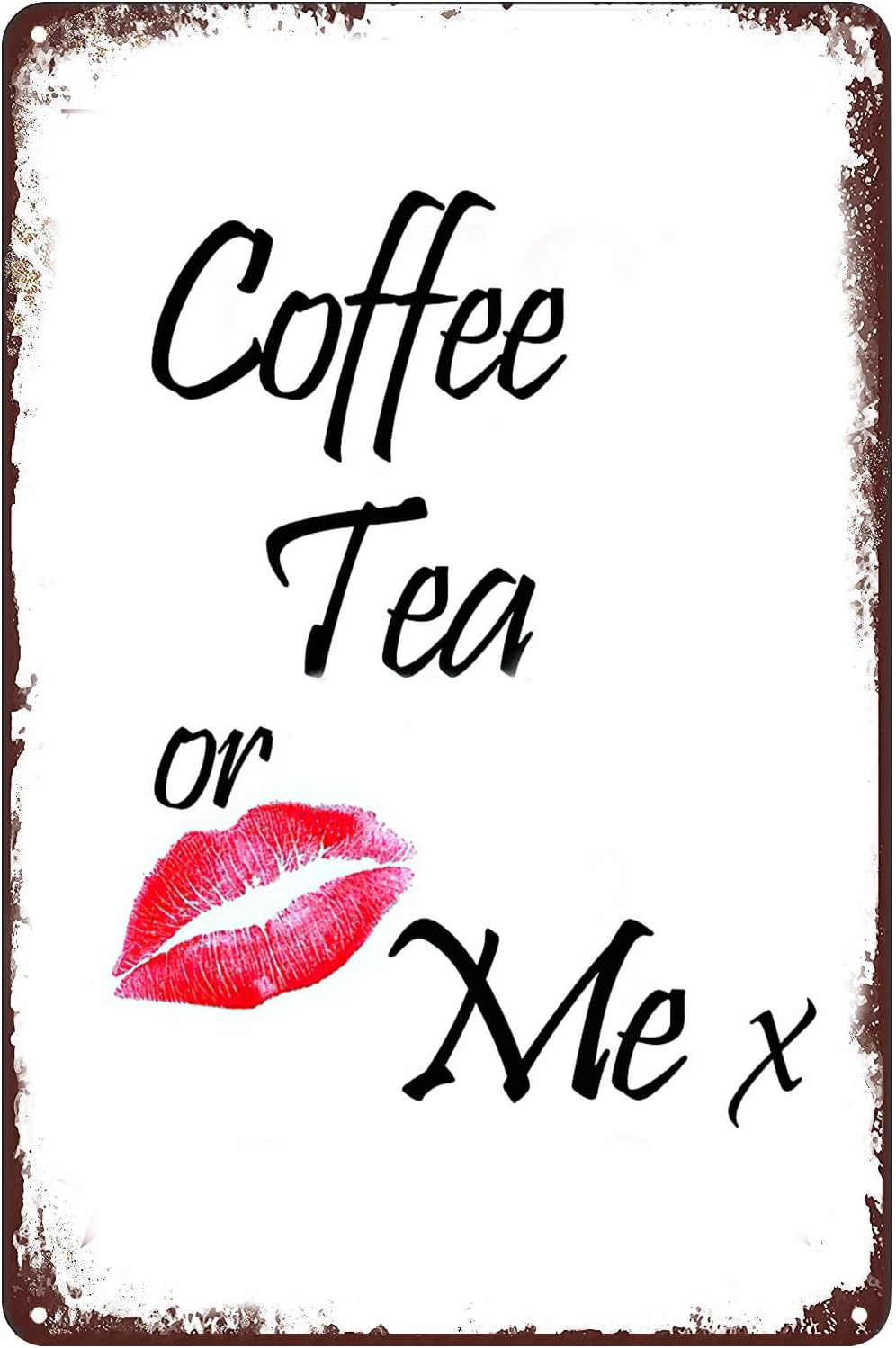 ป้ายโลหะ Coffee Tea or Me ลายป - Coffee Tea You And Me บทวิจารณ์และราคา