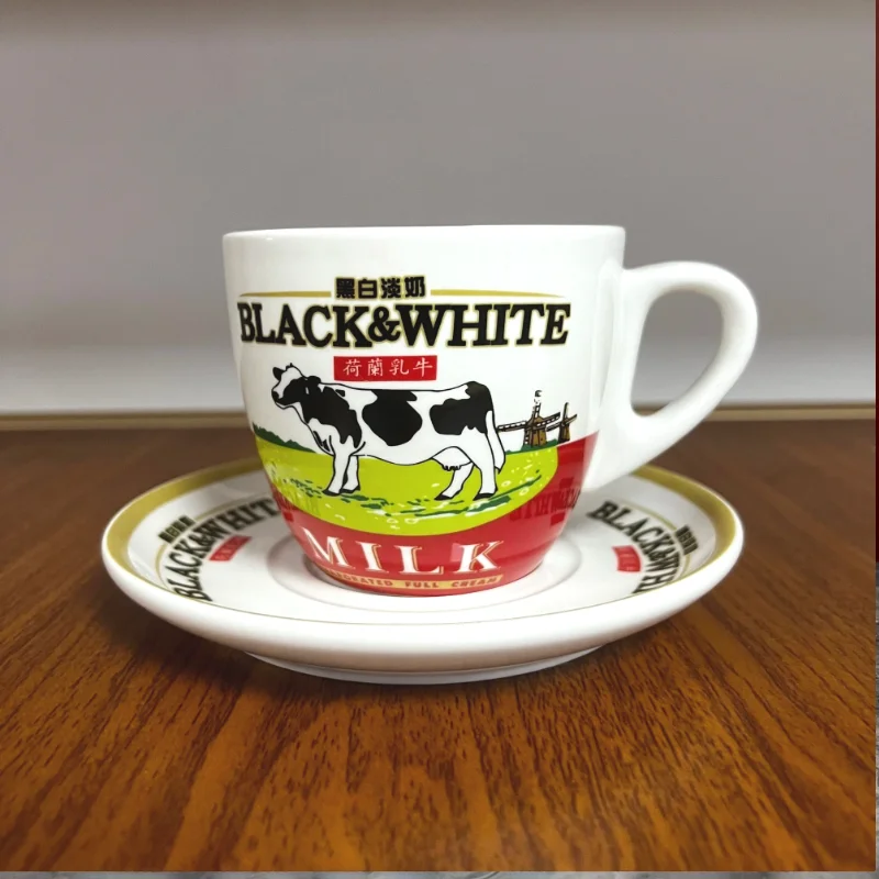 ชุดแก้วกาแฟเซรามิกสีดำขาวคุณภา - Coffee Tea Set Up บทวิจารณ์และราคา