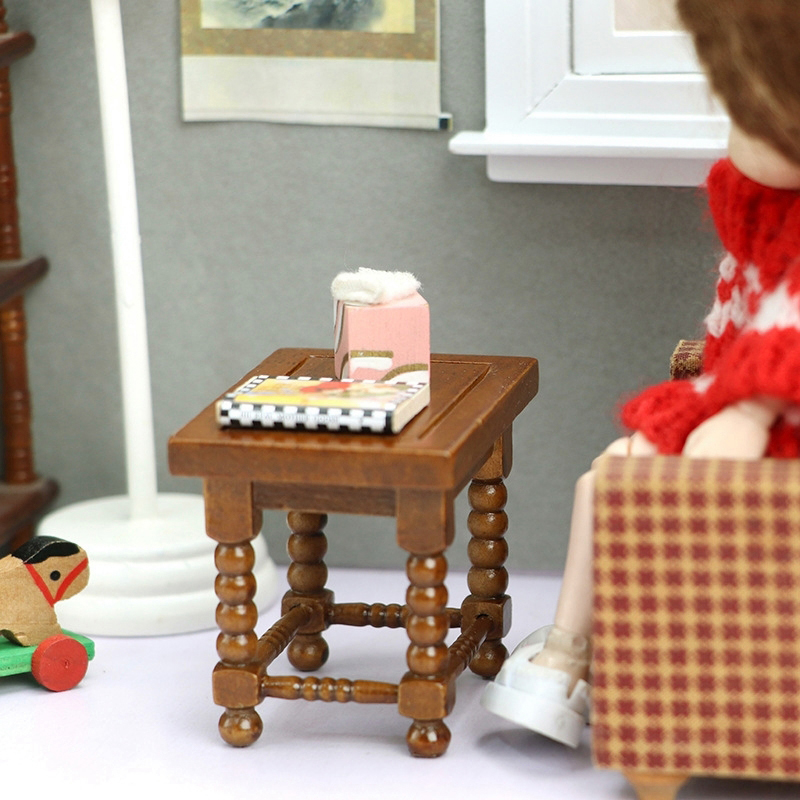 โต๊ะกลมจิ๋วสำหรับบ้านตุ๊กตา ขน - Coffee Tea Station บทวิจารณ์และราคา