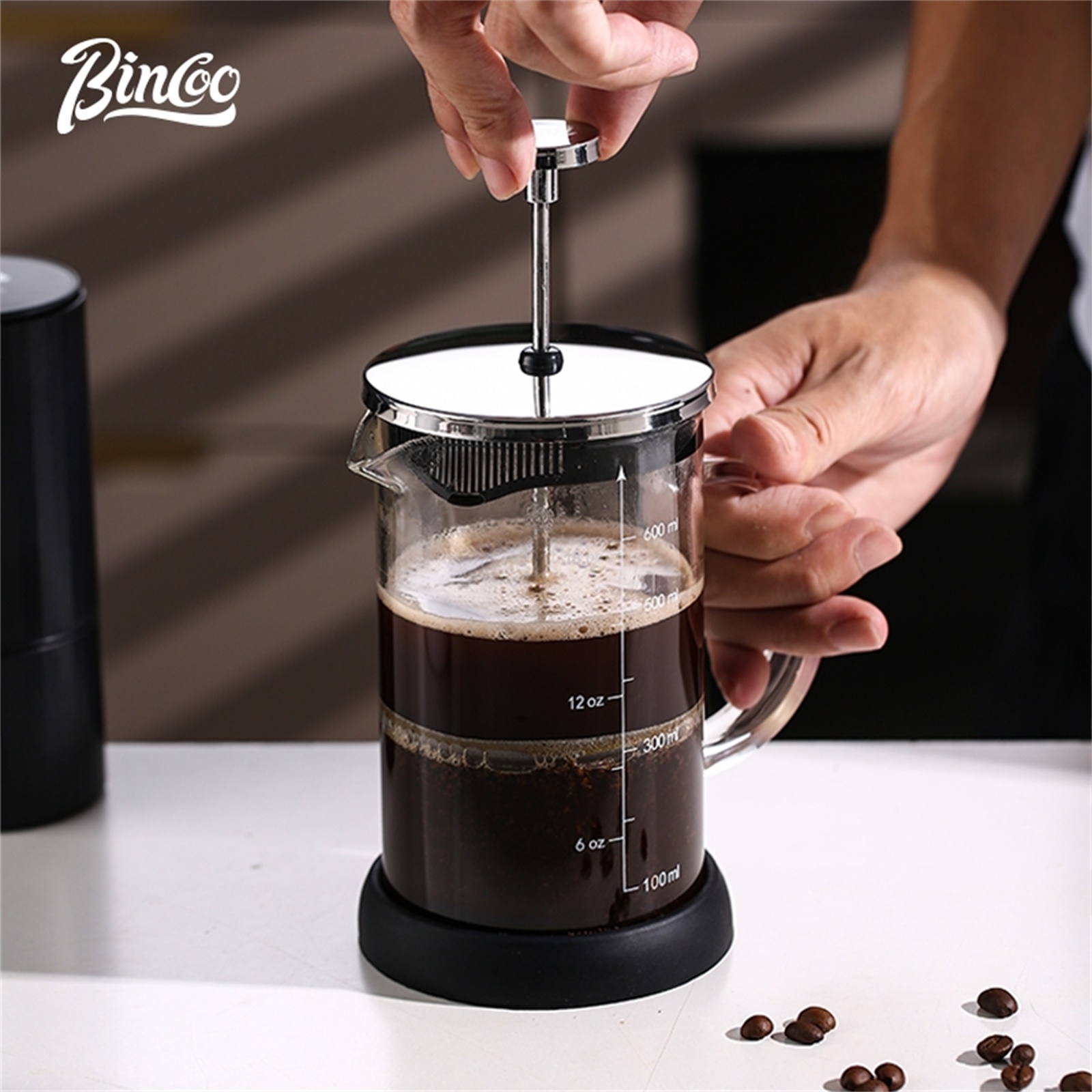 เครื่องชงกาแฟเฟรนช์เพรส Bincoo - French Press Glass บทวิจารณ์และราคา