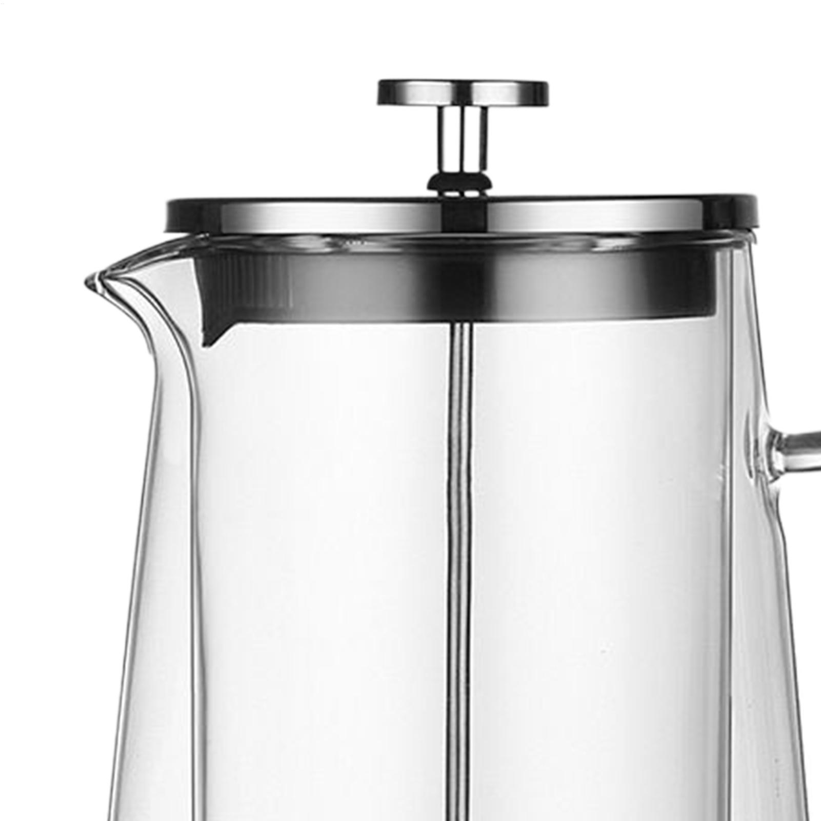 กาต้มน้ำกาแฟแบบกด แก้วสแตนเลส  - French Press Glass บทวิจารณ์และราคา