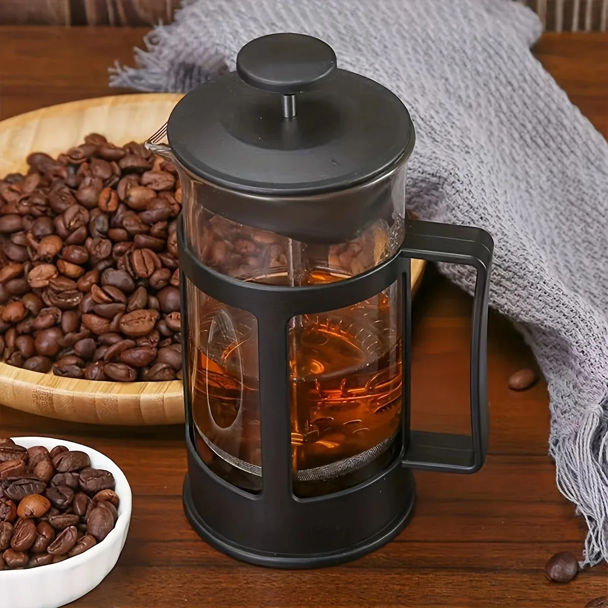 กาแฟหม้อกดฝรั่งเศสพร้อมตัวกรอง - French Press Glass บทวิจารณ์และราคา