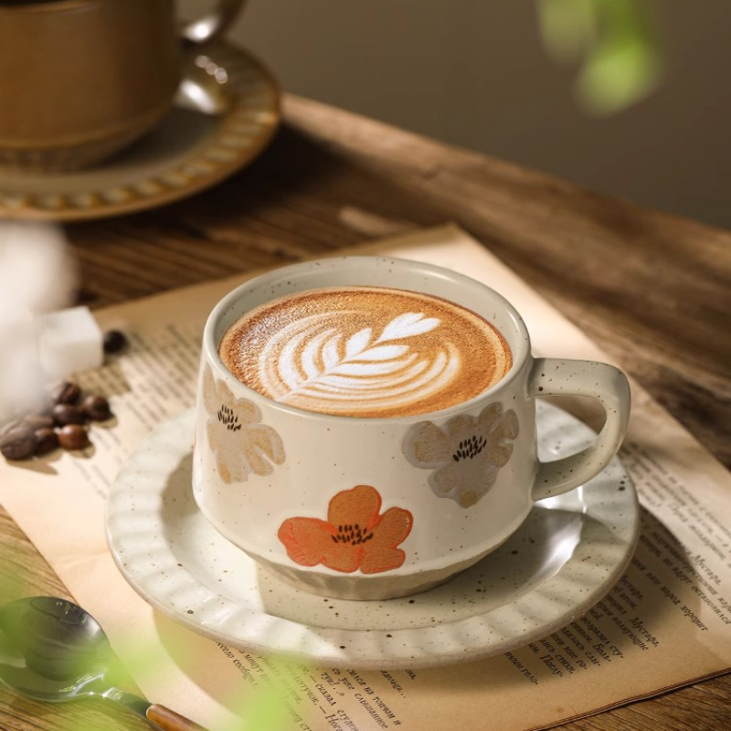 Retro ถ้วยเซรามิคเครื่องปั้นดิ - Coffee Tea Set Up บทวิจารณ์และราคา
