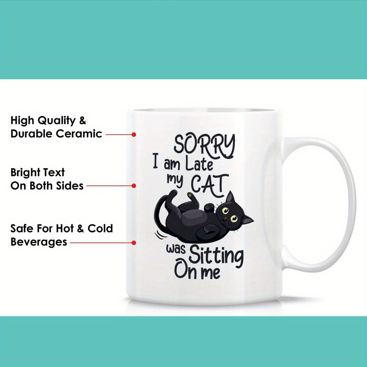 แก้วเซรามิกรูปแมวตลก 1 ชิ้นพร้ - Coffee Tea You And Me บทวิจารณ์และราคา