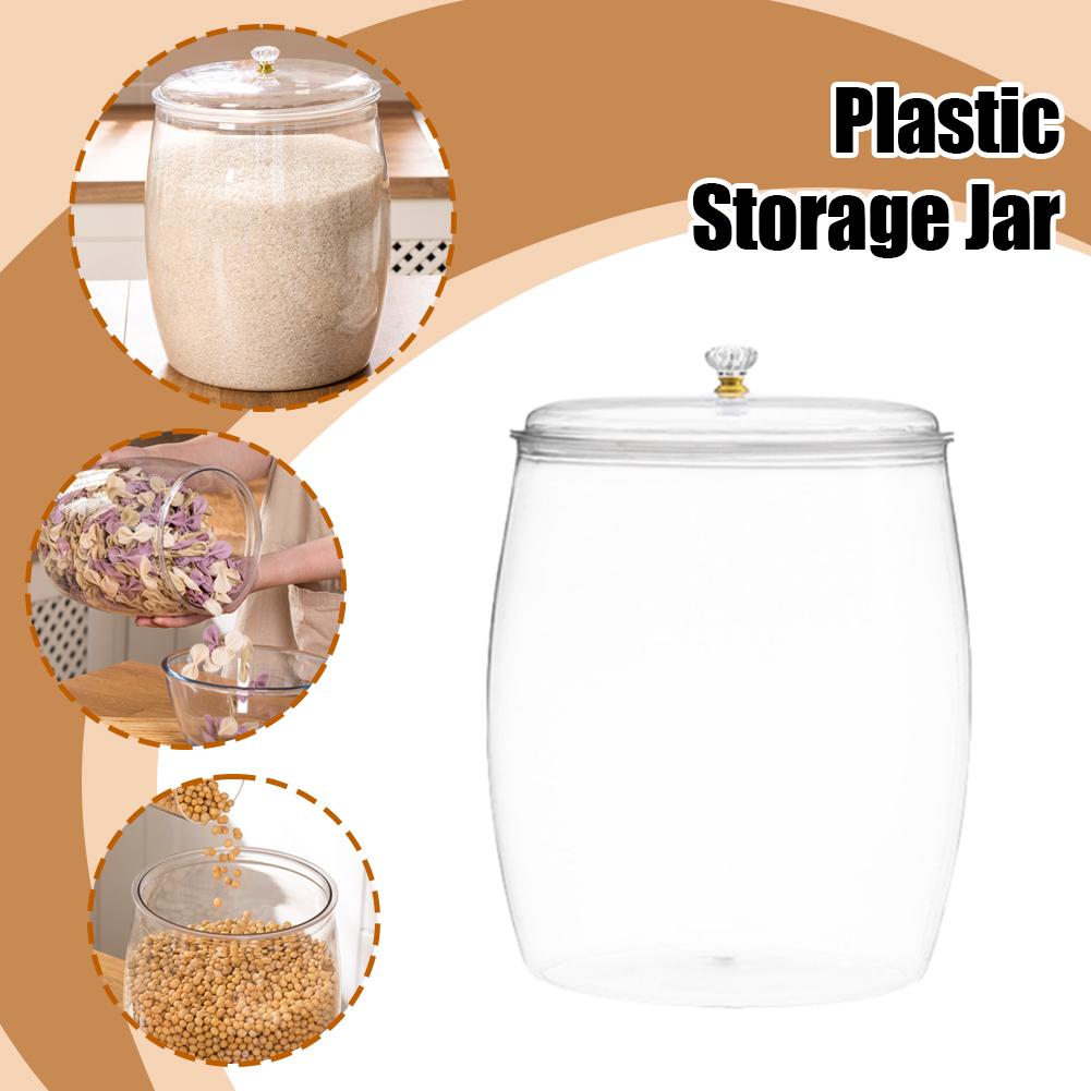 โหลพลาสติกใสขนาดใหญ่พร้อมฝาปิด - Coffee Tea Bean บทวิจารณ์และราคา