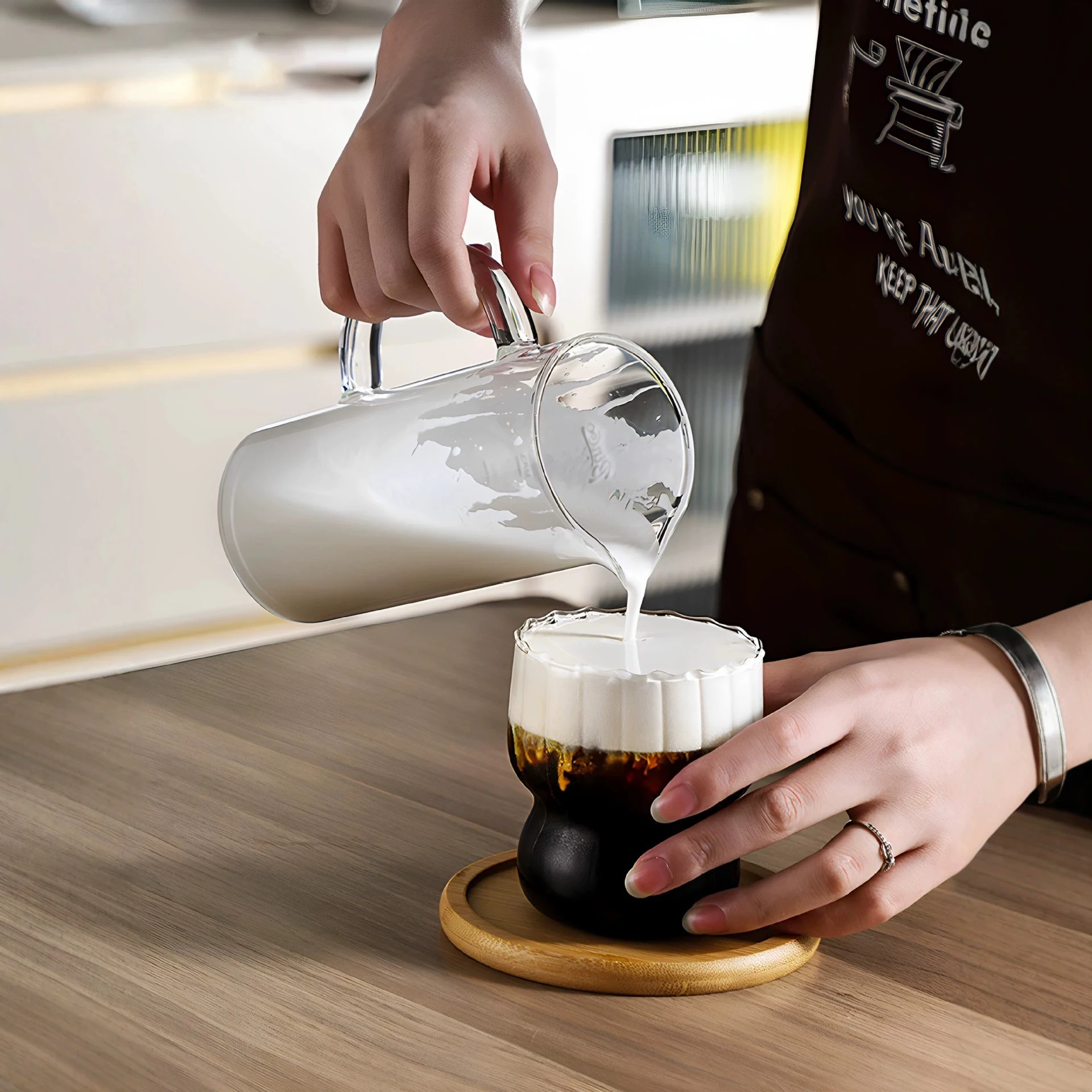 หม้อกาแฟเฟรนช์เพรสขนาด 550 มล. - French Press Glass บทวิจารณ์และราคา