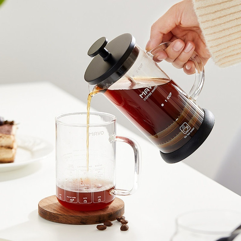 เครื่องชงกาแฟแบบเฟรนช์เพรส MAV - French Press Glass บทวิจารณ์และราคา