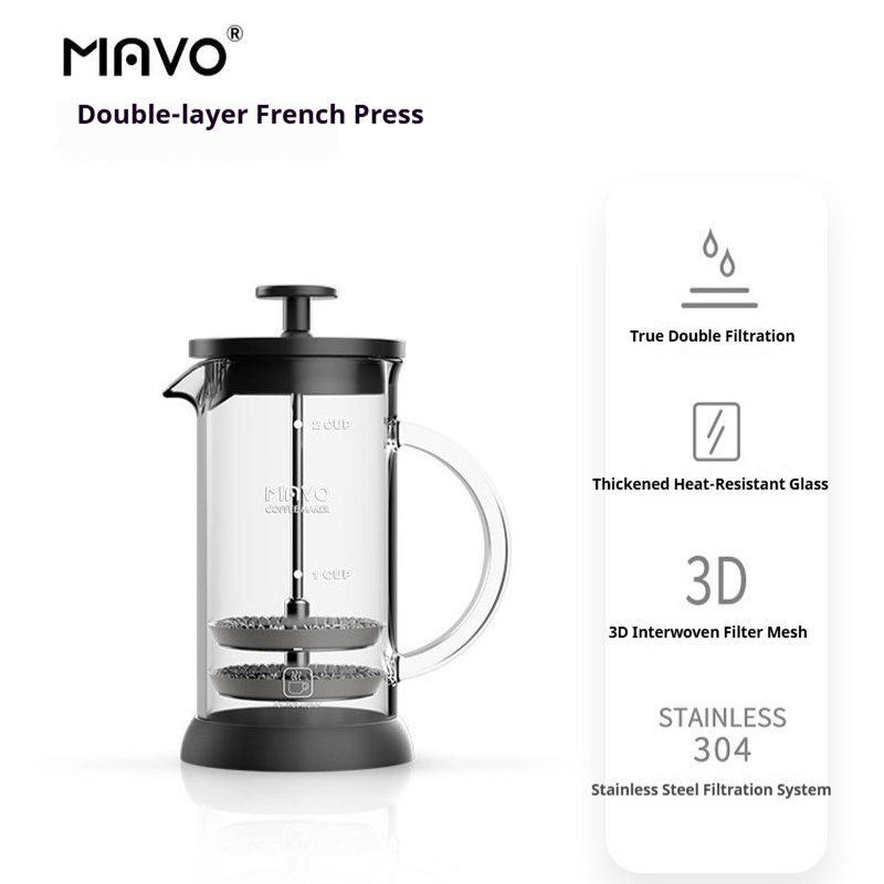 เครื่องชงกาแฟแบบเฟรนช์เพรส MAV - French Press Glass บทวิจารณ์และราคา