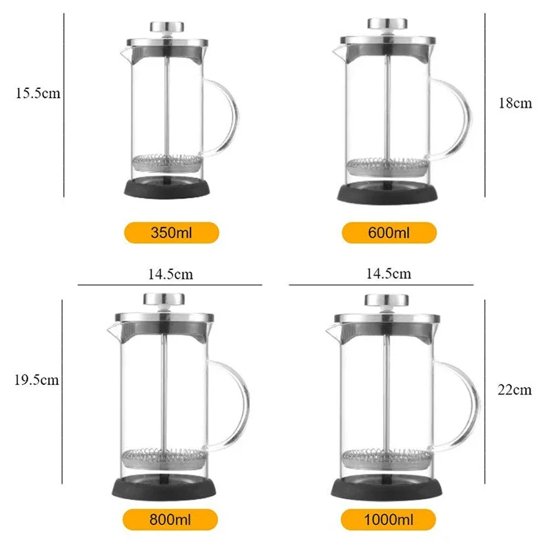 เครื่องชงกาแฟเฟรนช์เพรส 350-10 - French Press Glass บทวิจารณ์และราคา