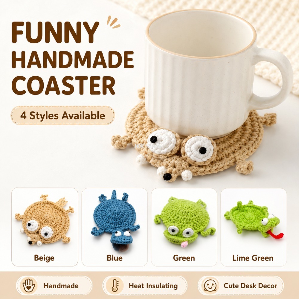 ที่รองแก้วถักโครเชต์รูปสัตว์ ง - Coffee Tea Station บทวิจารณ์และราคา