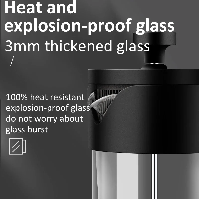 เครื่องชงกาแฟเฟรนช์เพรสขนาด 35 - French Press Glass บทวิจารณ์และราคา