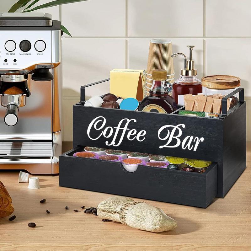 ผู้ถือชากาแฟตะกร้าเคาน์เตอร์ผู - Coffee Tea Station บทวิจารณ์และราคา