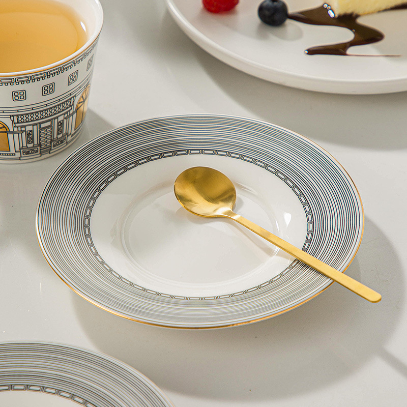 สถาปัตยกรรมถ้วยและจานรองแก้วกา - Coffee Tea Set Up บทวิจารณ์และราคา