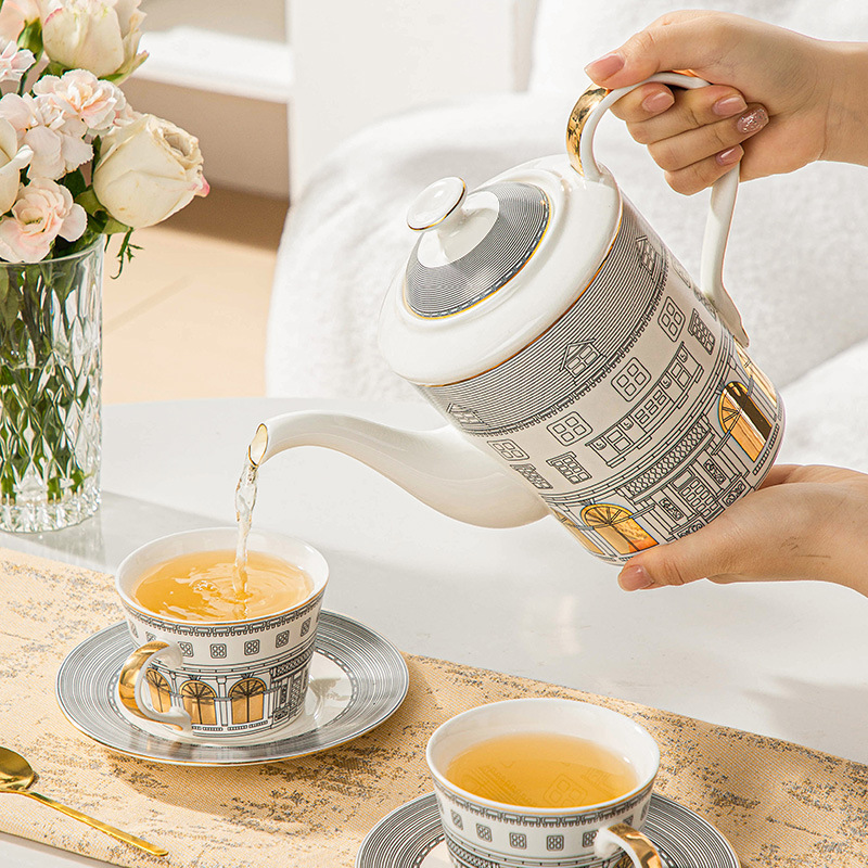 สถาปัตยกรรมถ้วยและจานรองแก้วกา - Coffee Tea Set Up บทวิจารณ์และราคา