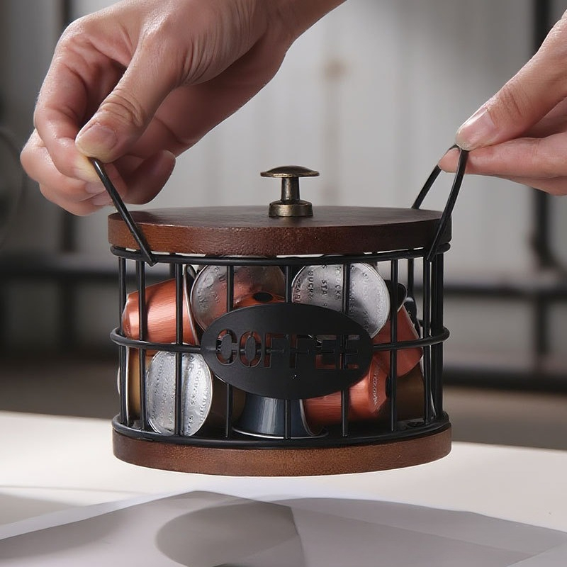 ตะกร้าเก็บกาแฟ ชั้นวางเก็บแคปซ - Coffee Capsule Holder บทวิจารณ์และราคา