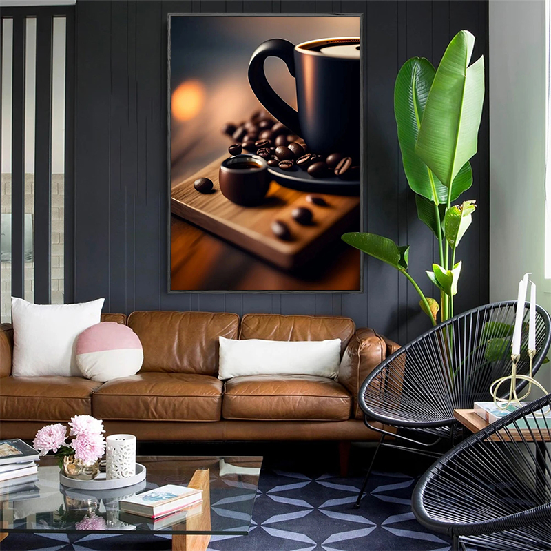 โปสเตอร์ภาพวาดบนผ้าใบลายกาแฟวิ - Coffee Tea Bean บทวิจารณ์และราคา